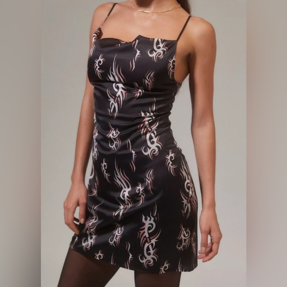 Urban Outfitters NWT Mallory black mini dress, medium